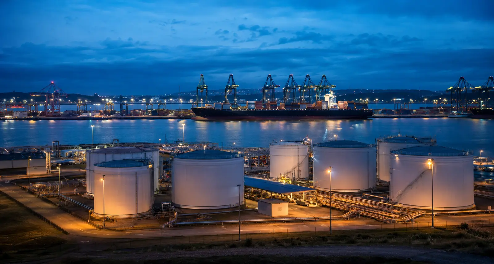 International port and energy logistics infrastructure